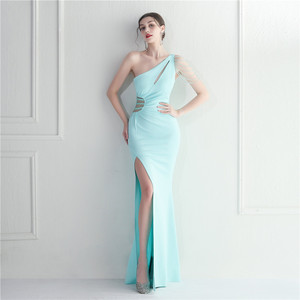 19961 #   Vestido <span class=keywords><strong>de</strong></span> Noche Largo, Ajustado y Sexy con Cuentas <span class=keywords><strong>de</strong></span> Cristal para Damas <span class=keywords><strong>de</strong></span> <span class=keywords><strong>Honor</strong></span>, Celebración, Bienvenida - Product Image 4