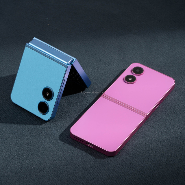 Teléfono Plegable Fold Phone 4G LTE Dual SIM 2.6inchs Screen Sliding Design Leather Fold 5 Style Portable Unlocked Cell Phone