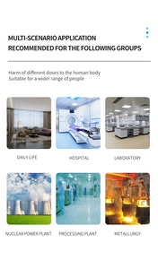 צינור גייגר 48 מ\\\"מ לגילוי קרינה גרעינית, חיישן בדיקת קרינה מייננת, מד קרינה עם אזעקות קוליות ופנס - Product Image 6