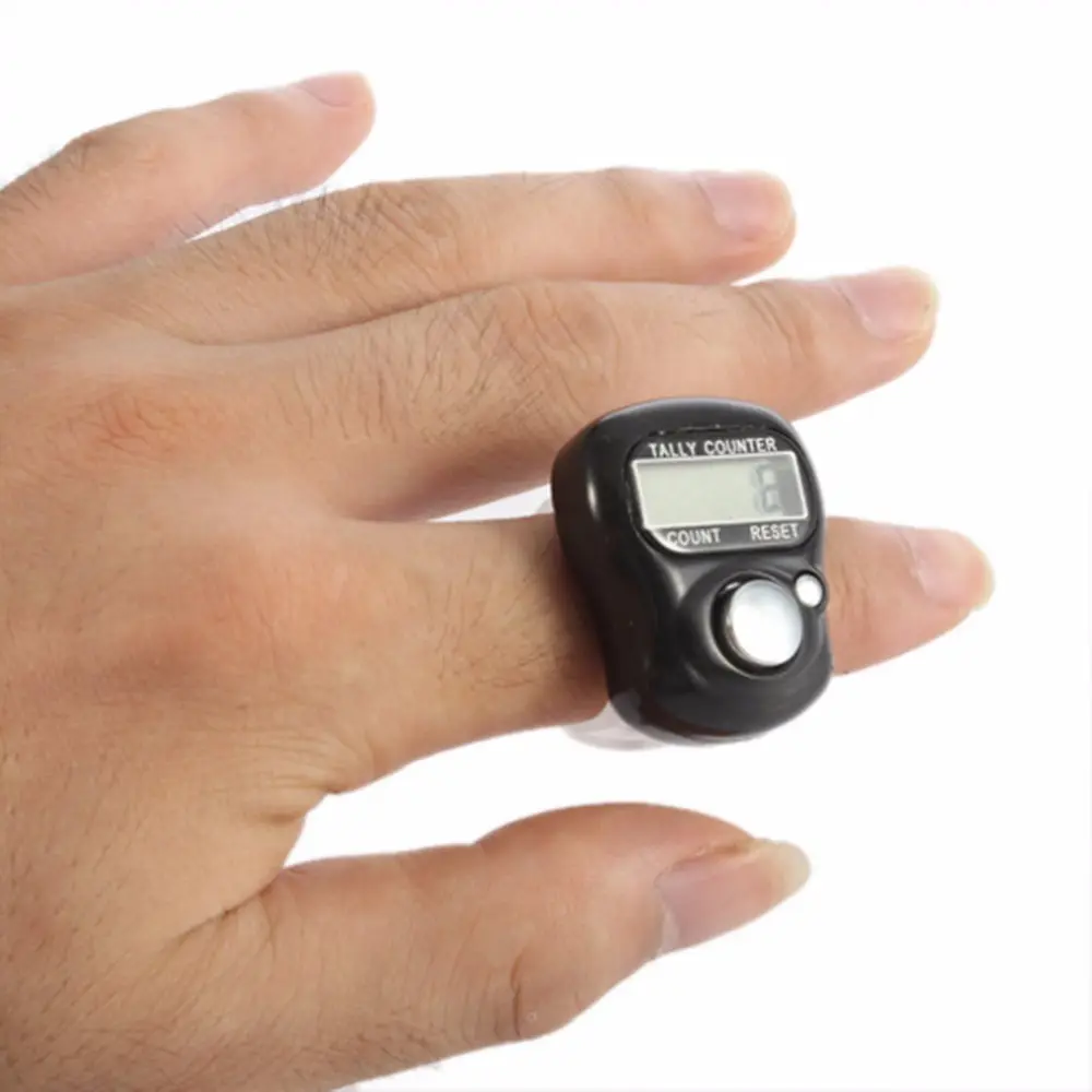 Mini dikiş işaretleyici ve satır parmak sayacı LCD elektronik dijital Tally sayaç dikiş örgü aracı parmak rastgele