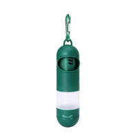 Vente en gros de distributeur de sacs à ordures pour chiens en forme de capsule avec bouteille de savon liquide rechargeable pour une élimination pratique des déchets d'animaux domestiques