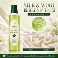 Lessive en poudre liquide OEM en cylindre de soie et laine verte, capsules de lessive, produits de lavage, parfum et senteur