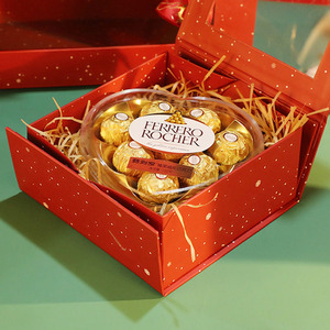 Scatola regalo regalo di natale all'ingrosso scatola regalo di natale imballaggio nastro di decorazione di natale magnetico pieghevole scatola di imballaggio di carta - Product Image 4