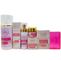 Ensemble de soins de beauté Lustre, personnalisé pour réduire l'hyperpigmentation et pour unifier le teint et rendre la peau souple, lisse et impeccable sur tout le corps.