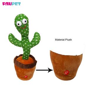 Giocattolo interattivo del cane del gatto del <span class=keywords><strong>Cactus</strong></span> della peluche di canta di vendita calda di nuovo arrivo - Product Image 6