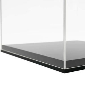 Manufacturer Wholesale Clear Acrylic 3mm Thick for Luxury Polished Model Car <b>Display</b> <b>Case</b> Black Base Customizable Thickness - Product Image 5