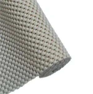 PVC mesh busa pegangan anti selip Liner tidak perekat rak Mudah anti selip rak dapur Grip Liner (Krim)