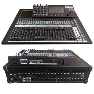 Controle dj pro de estúdio, equipamento de mixer de áudio dsp com efeito duplo e mistura de som com usb 48v para dj