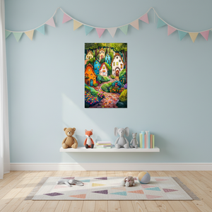 ชุดภาพวาดเพชรลายการ์ตูนบ้านชนบท สำหรับผู้ใหญ่ ผ้าพิมพ์ลาย DIY ระบายสีตามตัวเลข ขนาด 30x40 ซม. ภาพนิ่ง - Product Image 2