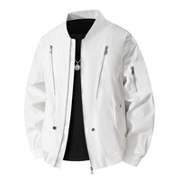 Veste bomber décontractée élégante pour homme, vêtements de sport légers et ajustés, personnalisables pour la randonnée en plein air, OEM/ODM