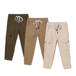 <span class=keywords><strong>Pantalon</strong></span> de jogging <span class=keywords><strong>beige</strong></span> décontracté pour enfants de 6 ans <span class=keywords><strong>Pantalon</strong></span> <span class=keywords><strong>cargo</strong></span> à taille élastique avec cordon de serrage pour tout-petits garçons - Product Image 1
