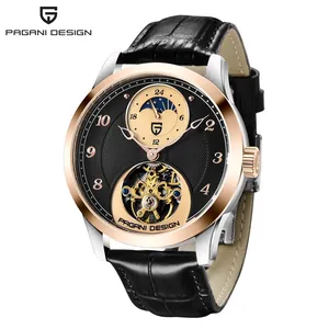 PAGANI DESIGN 1650 Leather Strap Chinese Movements Mechanical Luxury Charm Automatic Men Watch