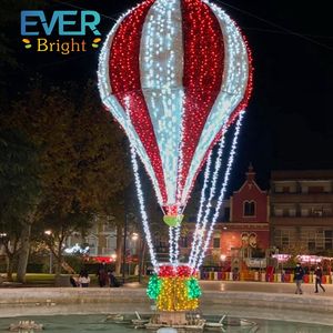 IP65 imperméabilisent la lumière extérieure de motif de la décoration LED de lumière de Noël de montgolfière - Product Image 6