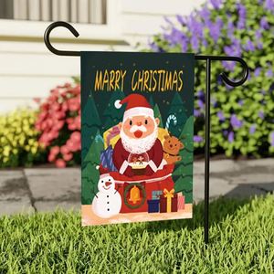 Wholesale Christmas Garden <b>Flags</b> 12x18 Double Sided Outdoor Custom Design Pennant Cloth Polyester Anti-Wrinkle - Product Image 2