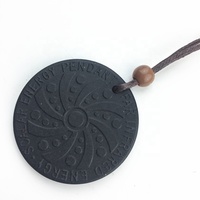 Collier japonais 100% authentique en lave Nano, pendentif énergétique, avec emballage dans une boîte, ions négatifs 1000cc, Quantum Science Bio détarar