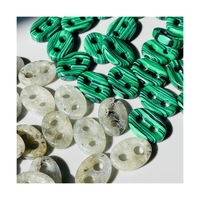 Boutons de veste HZ en nacre, forme nez de cochon, pierre brute, pour costume et blazer