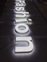Enseigne publicitaire lumineuse en lettres acryliques 3D Minjiang Snow, enseigne lumineuse personnalisée en acrylique pour lettres de magasin 3D