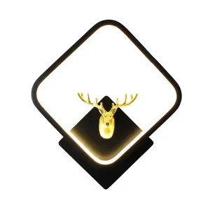 Moderne LED-Wand leuchten Nordic Animal Stag Deer Head Innen beleuchtung Home Decor Gang Wohnzimmer Schlafzimmer Nacht korridor