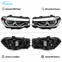 Phare LED Adaptatif d'Origine Utilisé, Convient à la BMW Série 5 G30, Phares de Voiture de Haute Qualité, OE:63117214961,63117214962
