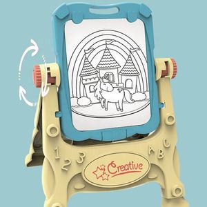 Yüksek kaliteli çocuklar çizim kurulu taşınabilir çift taraflı Graffiti şövale boyama ebeveyn-çocuk interaktif eğitim çizim oyuncaklar - Product Image 3