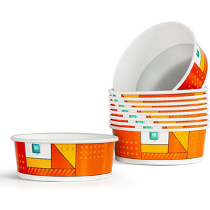 ชามกระดาษสำหรับเตาอินดักชั่น 300 ใบ ชามก๋วยเตี๋ยวแบบใช้แล้วทิ้ง แข็งแรง ทนทาน สำหรับเครื่องทำราเม็งอัตโนมัติเชิงพาณิชย์ - Product Image 1