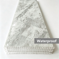 Plaque de marbre PVC avec revêtement UV haute brillance - Panneau mural imperméable pour la décoration intérieure et les meubles