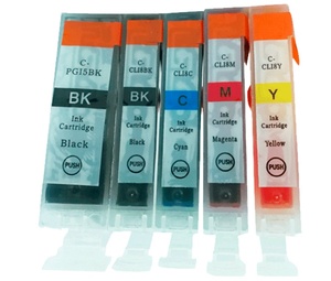 Fabricant chinois Compatible séchage rapide <span class=keywords><strong>pas</strong></span> <span class=keywords><strong>cher</strong></span> pour <span class=keywords><strong>Canon</strong></span> PGI-5 black & CLI-8 series - Product Image 1