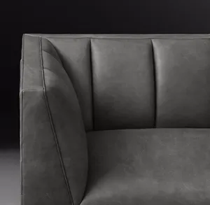Juego de Muebles de Sala de Estar de Diseño Moderno Italiano en Cuero, Venta al Por Mayor, Diseños de Lujo - Product Image 6