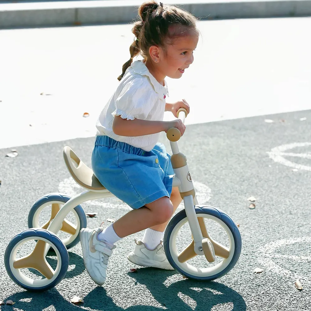 Bicicleta infantil triciclo projetado para crianças de 3 a 6 anos, bicicleta de equilíbrio para bebês e bebês