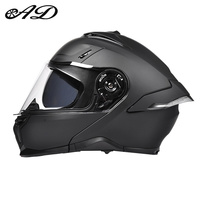 Casque de moto personnalisé en gros avec Bluetooth, visière double, certifié DOT, doublure en coton, casques de motocross