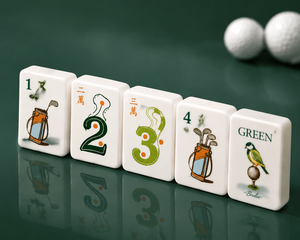 Jeu de Mahjong Américain Moderne Thème <span class=keywords><strong>Golf</strong></span> avec Tuiles de Mahjong en Acrylique Pliables et Personnalisées, en Stock, Prêt à Expédier - Product Image 4