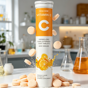 <span class=keywords><strong>Compresse</strong></span> <span class=keywords><strong>Effervescenti</strong></span> OEM Best Seller con Vitamina C e Zinco per il Supporto Immunitario, Gusto Arancia, Etichetta Privata - Product Image 2