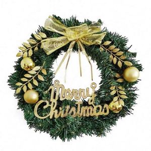 Couronne de Noël en aiguilles de pin, artisanat décoratif de Noël, best-seller - Product Image 3