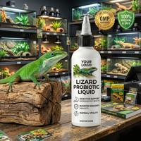 Gouttes Probiotiques Hautement Concentrées pour Reptiles - Formule Liquide pour Éleveurs Professionnels - Nutrition Animale en Gros sous Marque Privée