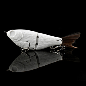 Señuelos de pesca sin pintar del fabricante de señuelos, cuerpo en blanco, articulación única, señuelos deslizantes tipo swimbait, señuelos deslizantes en blanco - Product Image 4