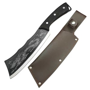 Dragon Slayer Saber Bone Chopping Knife 33Cm Laser Dragon Pattern Durable Outdoor Camping Tool - Product Image 5