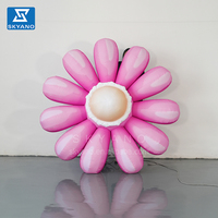 Fleur gonflable géante Modèle de marguerite violette pour la décoration de fête