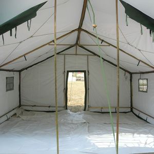 Tente en toile imperméable à armature en acier robuste pour le camping, la construction et le sauvetage, utilisable en extérieur toute l'année - Product Image 3