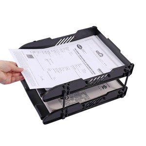 Portadocumenti <span class=keywords><strong>da</strong></span> <span class=keywords><strong>Scrivania</strong></span> in Plastica Nera Foska Organizzazione per Ufficio e Aula per Carta A4 Posta Riviste e Accessori <span class=keywords><strong>da</strong></span> Ufficio - Product Image 5