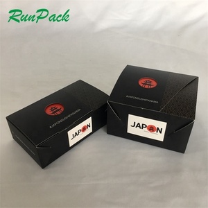 Phân hủy sinh thái-Sushi container Hộp Quà Tặng ăn trưa Sushi Togo Bìa Bao bì với dập nổi Matt cán platters khay - Product Image 4