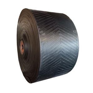 Bande transporteuse à paroi latérale / à dessus rugueux en chevron DIN22102 EP série NN 800 mm 1400 mm, bande de mine à paroi ondulée / coupe de pierre de ciment - Product Image 6