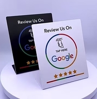 Individueller Google-Bewertungsständer mit Logo für Kleinunternehmen