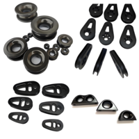 Anneau de faible friction pour équipement de gréage de bateau sur mesure, usiné CNC en alliage d'aluminium 6061, en stock