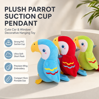 Jouet en peluche perroquet mignon de 7 pouces, rembourré en coton PP, pour enfants, décoration de la maison et de la voiture