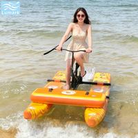 Vélo aquatique gonflable Long Pontoon pour 1 personne, cadre en aluminium avec tapis flottant avant en Drop Stitch, pliable, pour la mer, de Chine, Lumark