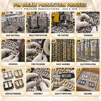 Fabricants de boucles de ceinture de luxe de haute qualité et durables, boucle de ceinture en zinc massif de 25 mm pour homme