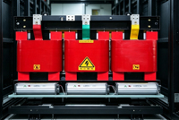 Transformateur sec triphasé robuste à refroidissement par air, en cuivre/aluminium, 100 kVA-2500 kVA pour usines industrielles