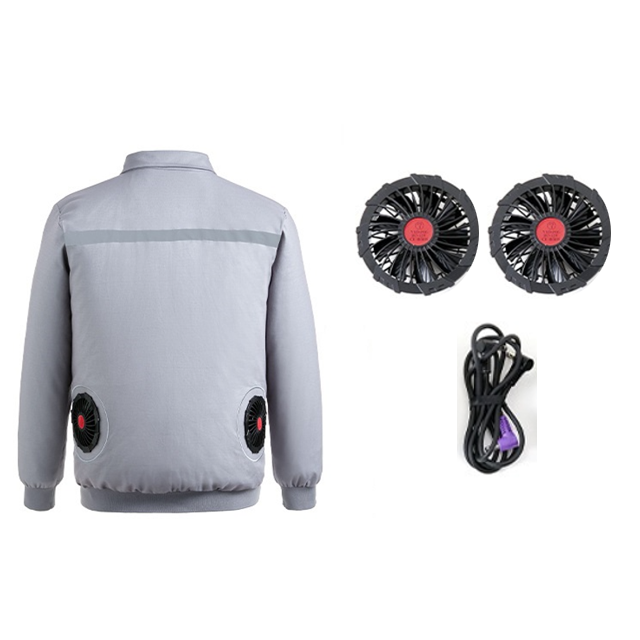 Best Wholesale Air Conditioning Clothing Cooling Fan Jacket Uniform Worker Long Sleeve Sun protection for Men Summer Clothes