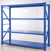 Étagère de stockage de moyenne capacité pour entrepôt, rayonnage métallique à longue portée pour usine et entrepôt, pour pneus