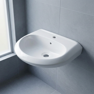 White round wash basin bathroom <b>corner</b> sinks modern aluminium wash basin Twyford - Product Image 1
